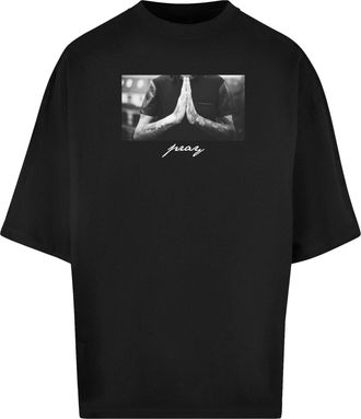 Mister Tee Mens Mt10208-pray New Huge Tee T-Shirt, Black, XXL