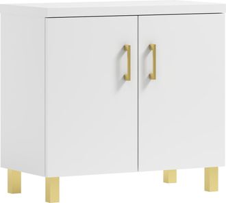 OEM Mueble De Ba&ntilde;o Bajo Lavabo Roco 80 Blanco/dorado