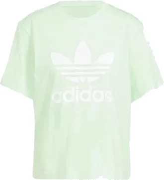 adidas (WMNS) adidas Adicolor Trefoil Boxy T-Shirt Asia Sizing Green IN8436