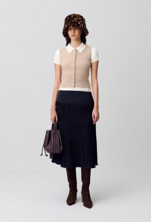 Claudie Pierlot Jupe longue plissée