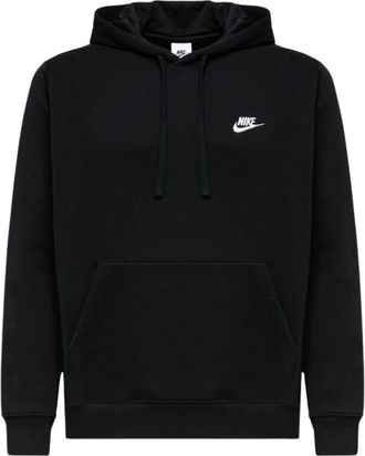 Nike Zwarte Fleece Hoodie - Heren - Sportshirts - Zwart - XL - Katoen - Fitness