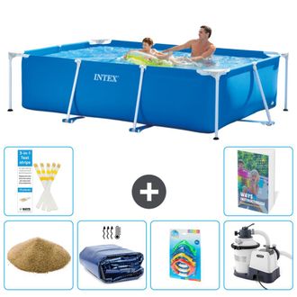 Intex Piscina Con Estructura Rectangular - 260x160x65 Cm - 7-piezas S36