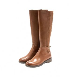 Cole Haan Womens Parker Grand Stretch Knee High Boot In Cherry Mahogany