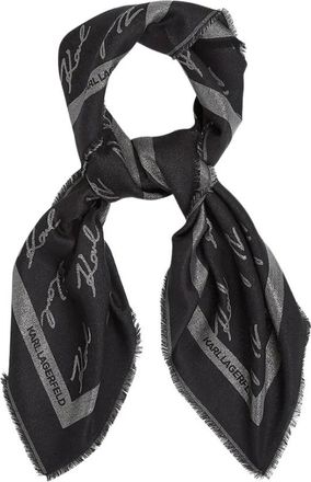 Karl Lagerfeld Sjaal - Dames - Sjaals - Zwart - ONE Size - Accessoires