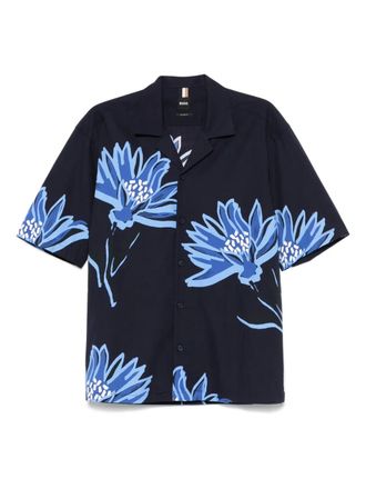 BOSS Lars shirt - men - Cotton - M - Blue