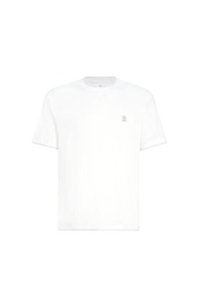 Brunello Cucinelli T-shirt with faux-layering in White at Nordstrom, Size Xxx-Large Eu