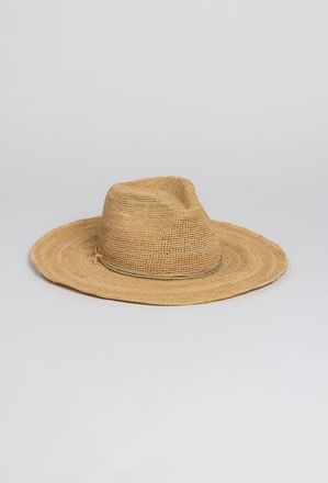Hat Attack Raffia Crochet Continental in Natural/gold at Nordstrom