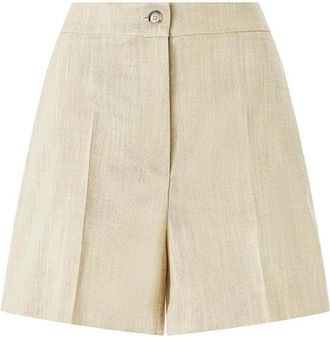 Pinko Penny Shorts - Dames - Bermuda - Beige - XS - Polyester - Korte Broeken