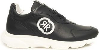 Cerruti Heren Leren Hoge Sneakers - Heren - Sneakers - Blauw - 42 EU - Leer - Schoenen