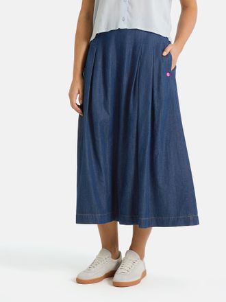 Lieblingsst&uuml;ck Midirock LIEBLINGSST&Uuml;CK PrittL, Damen, Gr. 34, schwarz denim, Denim/Jeans, Obermaterial: 50% Baumwolle, 40% Lyocell, 10% Modal, clean, unifarben, ca. 