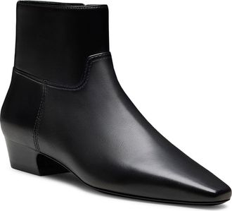 Stuart Weitzman Stassi Zip Ankle Bootie in Black at Nordstrom, Size 9.5