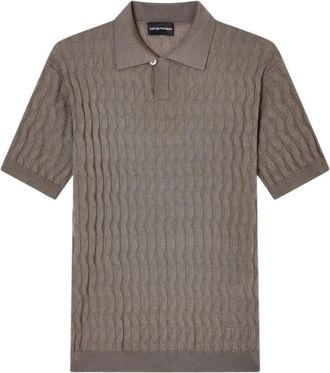 Emporio Armani Tops, Heren, Groen, XL, Groene Heren Pullover Trui