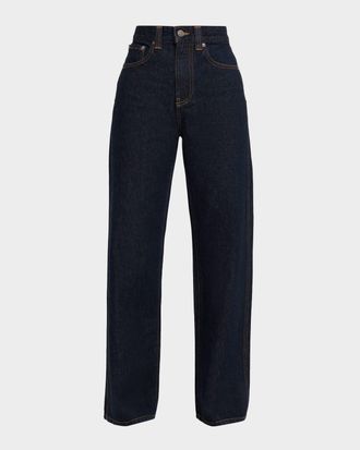 Khaite Bonnie Straight-Leg Cotton Denim Jeans