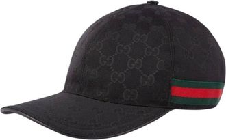 Gucci Black GG Logo Baseball Cap