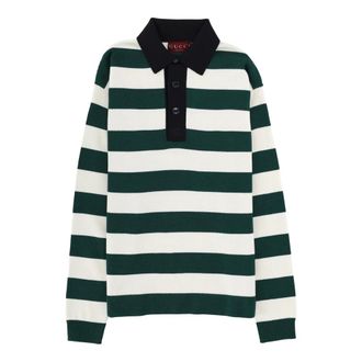 Gucci Polo Shirts, male, Multicolor, Size: L Striped Polo Shirt