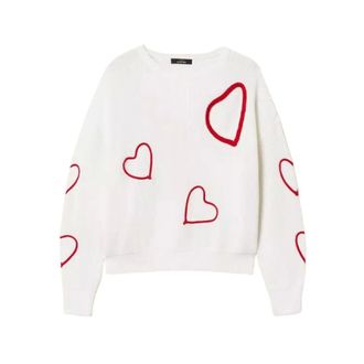 Twinset Donna, Felpe, Bianco, M, new