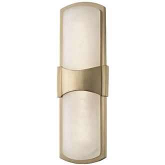 Hudson Valley Lighting Valencia Aplique De Pared Led Lat&oacute;n, Alabastro, 3000k