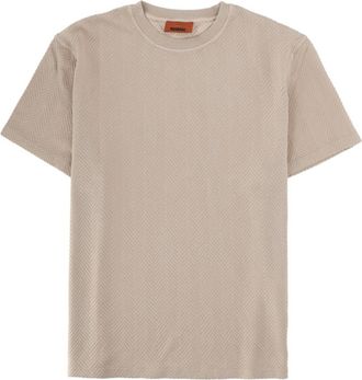 Missoni Beige Textured Crew Neck T-Shirt