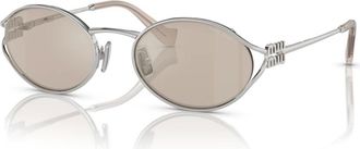 Miu Miu Sunglasses, female, Gray, Size: 54 MM Logo Sunglasses
