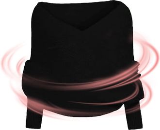 Generic Snowfall Sweater Scarf with Sleeves, Sweater Scarf With Sleeve Scarfs with Sleeves for Women,Snowfall Sweaters Scarfs for Women