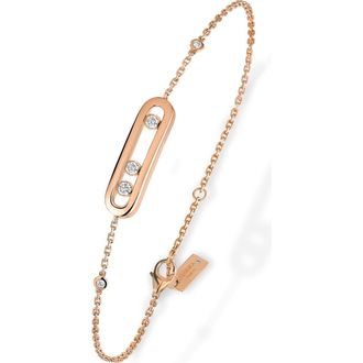 Messika Baby Move Diamond Bracelet in Rose Gold/Diamond at Nordstrom, Size 7 In