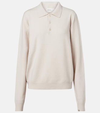 Extreme Cashmere N&deg;223 Be For cashmere-blend polo sweater