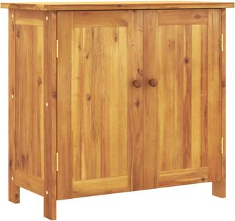 vidaXL Armario De Jard&iacute;n Madera Maciza De Acacia 75x35x70 Cm Vidaxl