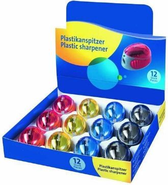 Trade Shop Trade Shop - Confezione 12 Pezzi Temperamatite Coccinella Colorato Tempera Matite In Plastica