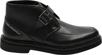 Karl Lagerfeld Karnaby Schoenen - Heren - Enkellaarsjes - Zwart - 43 EU - Leer - Schoenen