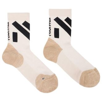 NNormal Race Sock Low Cut Laufsocken - Unisex | wei&szlig;/beige