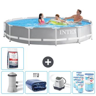 Intex Piscina Prism Frame Redonda - 366x76 Cm - 8-piezas Scb56