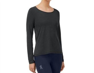 On Performance Long Sleeve T-Shirt In Black