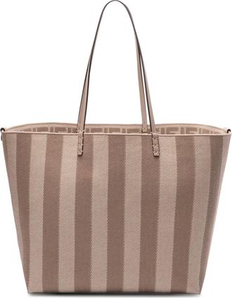 Fendi Roll Large reversible shopping bag - Neutrals