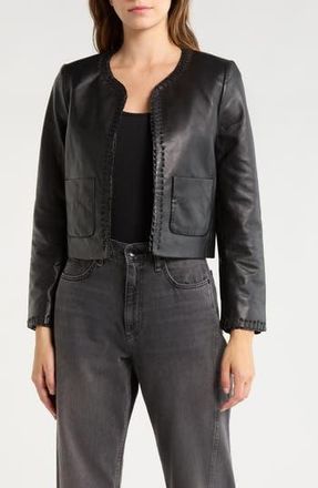 Rag & Bone Chloe Leather Jacket in Black at Nordstrom Rack, Size 12