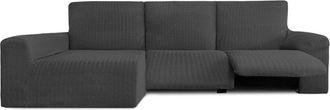 Eysa Funda de sofá chaise relax izquierda gris oscuro 250 - 360 cm