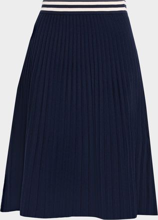 Thom Browne Wide Rib A-Line Skirt