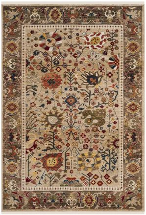Safavieh Alfombra geom&eacute;trico de polipropileno beige/goma topo, 122 x 183 cm
