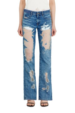 Diesel Bootcut Jeans Low Waist 1969 D-Ebbey - Jeans - Woman - Blue