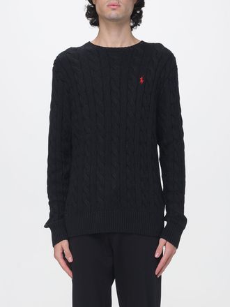 Polo Ralph Lauren Cotton Crewneck Jumper with Embroidered Pony Logo