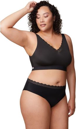 Harper Wilde Bliss Lace Bralette in Black at Nordstrom, Size 4X-Large