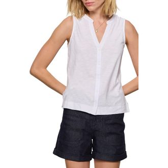 Sanctuary All Set Button Tank in White at Nordstrom, Size Xx-Small
