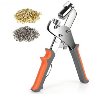 OEM Kit De Herramientas Para Ojales, 10 Mm, Alicates Para Ojales De Metal, Herramienta De Perforaci&oacute;n, Pvc, Con 300 Ojales De Aluminio -crezuo