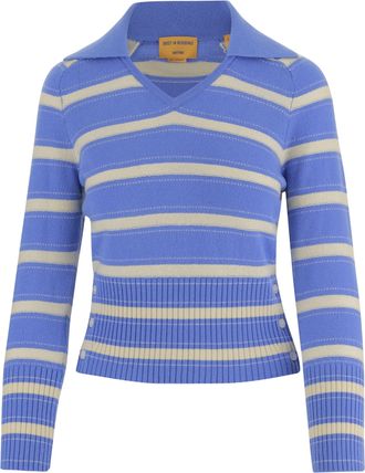 Guest In Residence Striped Cashmere Sweater