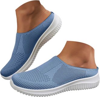 Generic Orthopedic Shoes for Women,Women Comfy Orthopedic Walking Shoes Womens Lightweight Slip-On Knitted Sneakers Comfortable Fashion Flat Walking Shoes Bre