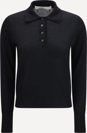 Golden Goose Polo a maniche lunghe in lana merino Woman L
