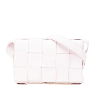 Bottega Veneta Pre-owned Cassette Crossbody Bag - Dames - Pre-owned - Roze - Maat: ONE Size Leer