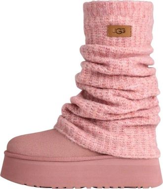 UGG (WMNS) UGG Classic Mini Dipper Legwarmer Boot Pink Dawn 1178990-PDW