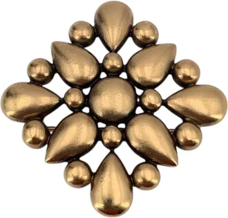 Saint Laurent Vintage metalen broche van Yves Saint Laurent in druppelvorm