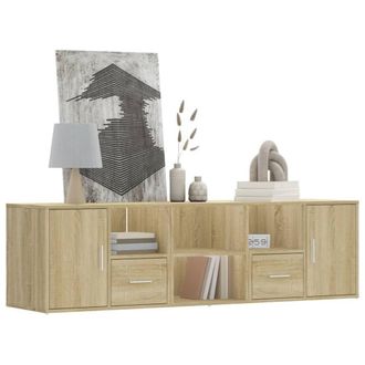 Berkfield Home Corner Cabinet Sonoma Oak 160x40x45 cm Engineered Wood in Brown | Size: 160 x 40 x 45 cm