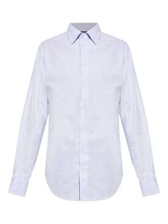 Emporio Armani long-sleeved button-down shirt - men - Cotton - 43 - White